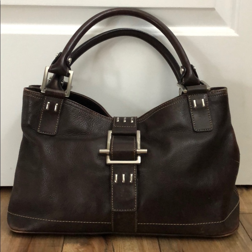 Kenneth Cole brown leather purse